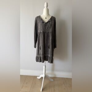 Boho Grey Dress